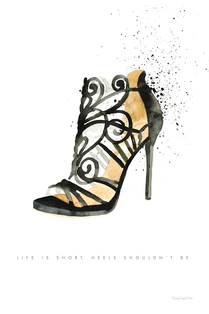 Stiletto Style II by Mercedes Lopez Charro. SKU 67958h. Archival Giclee Fine art print for wall decor.