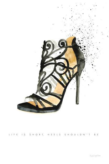 Stiletto Style II by Mercedes Lopez Charro. SKU 67958h. Archival Giclee Fine art print for wall decor.
