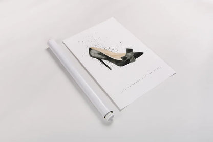 Stiletto Style III by Mercedes Lopez Charro. shown as a rolled paper print. Available as archival giclee rolled canvas, fine art paper, or poster print. SKU 67959h.