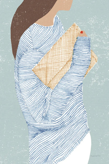 Striped I by Mercedes Lopez Charro. SKU 85784h. Archival Giclee Fine art print for wall decor.