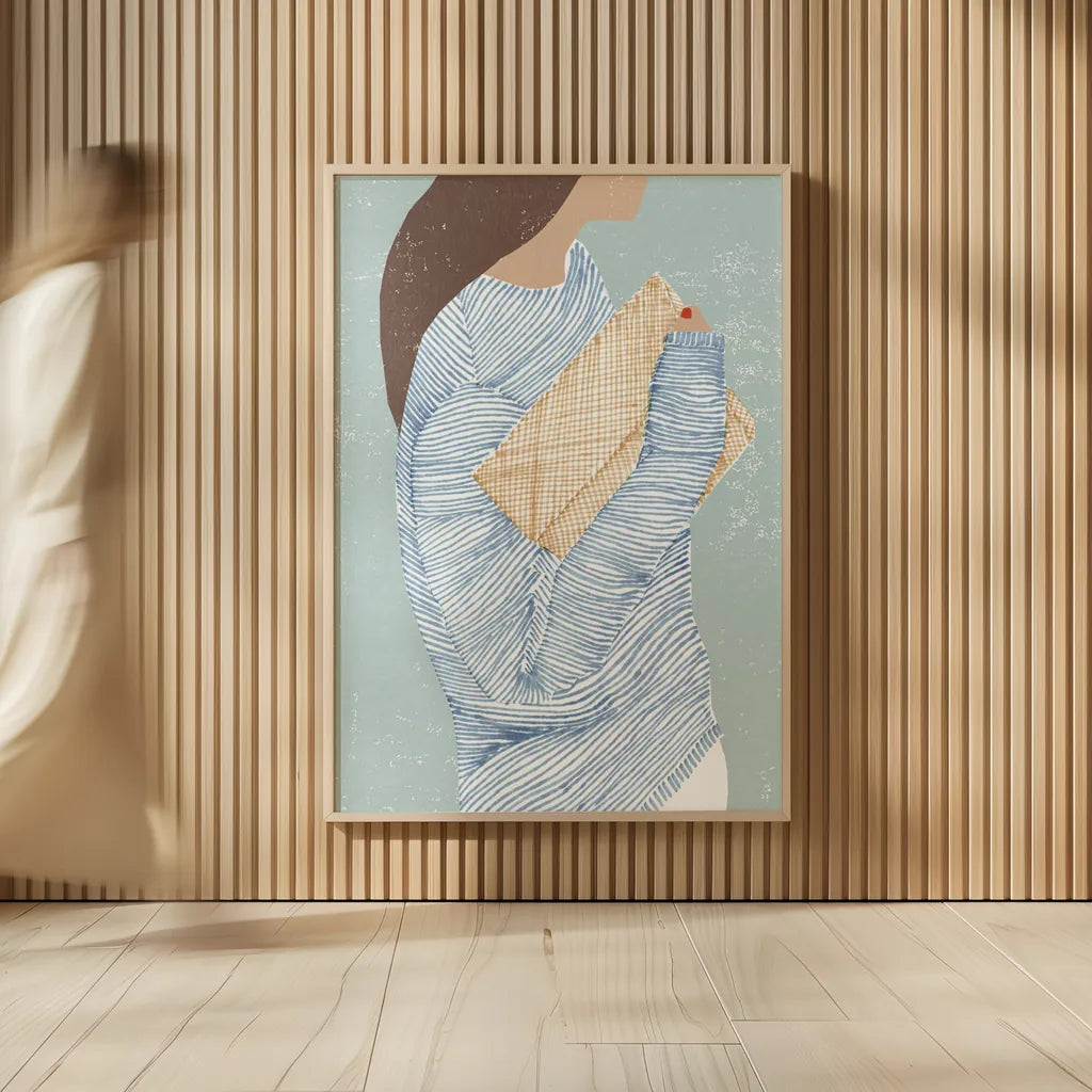 Striped I by Mercedes Lopez Charro. shown as over sized large wall art. Available as an archival giclee rolled canvas, fine art paper, or poster print. SKU 85784h.