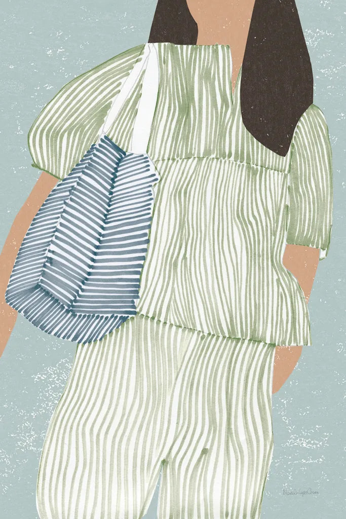 Striped II by Mercedes Lopez Charro. SKU 85785h. Archival Giclee Fine art print for wall decor.
