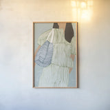 Striped II by Mercedes Lopez Charro. shown as a paper print in a natural frame. Available as a archival giclee rolled canvas, fine art paper, or poster print. SKU 85785h.