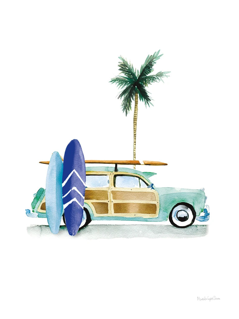 Surf Days I No Words Crop by Mercedes Lopez Charro