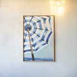 Surf and Sun I by Mercedes Lopez Charro. shown as a paper print in a natural frame. Available as a archival giclee rolled canvas, fine art paper, or poster print. SKU 70154h.