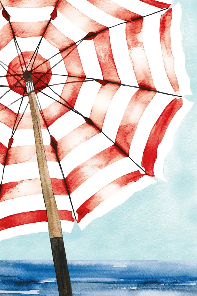 Surf and Sun I Red by Mercedes Lopez Charro. SKU 88624h. Archival Giclee Fine art print for wall decor.