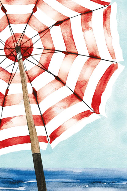 Surf and Sun I Red by Mercedes Lopez Charro. SKU 88624h. Archival Giclee Fine art print for wall decor.