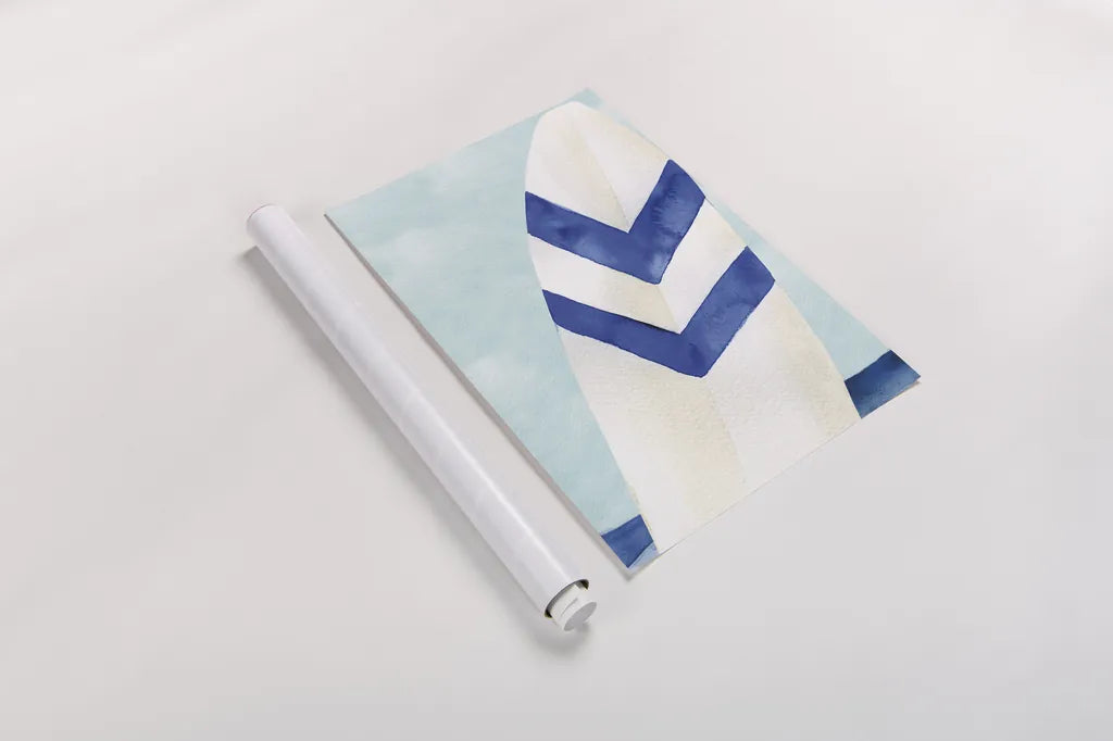 Surf and Sun II by Mercedes Lopez Charro. shown as a rolled paper print. Available as archival giclee rolled canvas, fine art paper, or poster print. SKU 70155h.