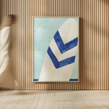 Surf and Sun II by Mercedes Lopez Charro. shown as over sized large wall art. Available as an archival giclee rolled canvas, fine art paper, or poster print. SKU 70155h.