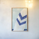 Surf and Sun II by Mercedes Lopez Charro. shown as a paper print in a natural frame. Available as a archival giclee rolled canvas, fine art paper, or poster print. SKU 70155h.