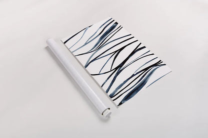 Threads of Blue I by Mercedes Lopez Charro. shown as a rolled paper print. Available as archival giclee rolled canvas, fine art paper, or poster print. SKU 79528h.