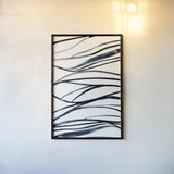 Threads of Blue I by Mercedes Lopez Charro. shown as a paper print in a black flame. Available as a archival giclee rolled canvas, fine art paper, or poster print. SKU 79528h.