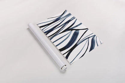 Threads of Blue II by Mercedes Lopez Charro. shown as a rolled paper print. Available as archival giclee rolled canvas, fine art paper, or poster print. SKU 79529h.