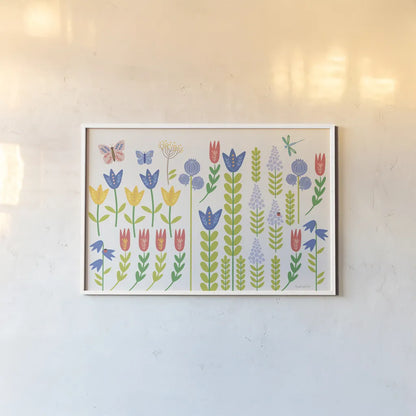 Time To Bloom I by Mercedes Lopez Charro. shown as a paper print in a white frame. Available as a archival giclee rolled canvas, fine art paper, or poster print. SKU 83291i.