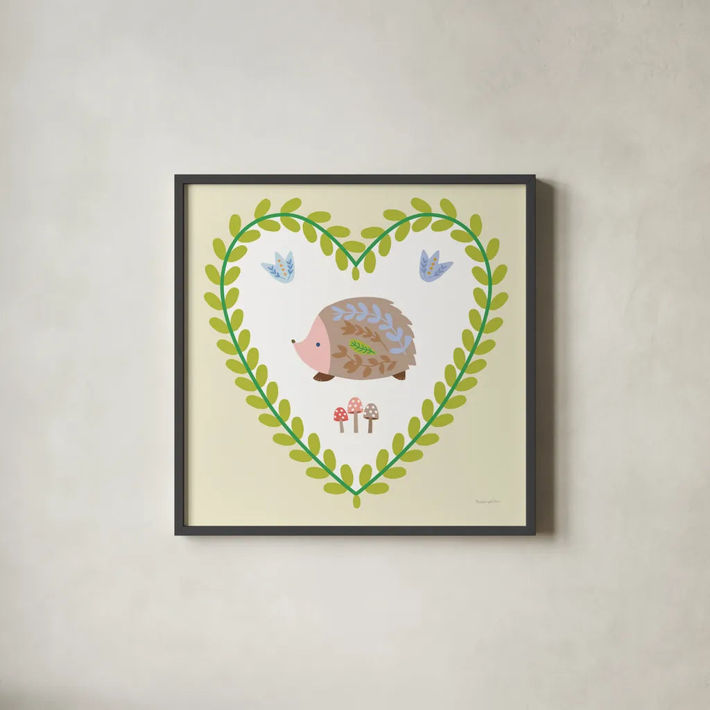 Time To Bloom V by Mercedes Lopez Charro. Shown in a sleek black glass frame for a contemporary gallery look. Available as an archival giclee rolled canvas, fine art paper, or poster print. SKU 83295a.