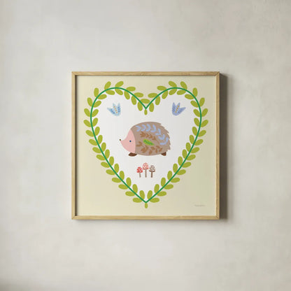 Time To Bloom V by Mercedes Lopez Charro. Shown in a natural wood glass frame for a timeless modern aesthetic. Available as an archival giclee rolled canvas, fine art paper, or poster print. SKU 83295a.