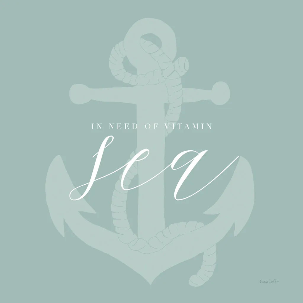 Vitamin Sea by Mercedes Lopez Charro. SKU 68302a. Archival Giclee Fine art print for wall decor.