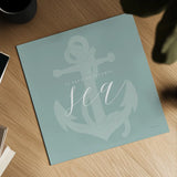 Vitamin Sea by Mercedes Lopez Charro. Shown as a detailed flat fine art print, highlighting archival giclee quality. Available as an archival giclee rolled canvas, fine art paper, or poster print. SKU 68302a.