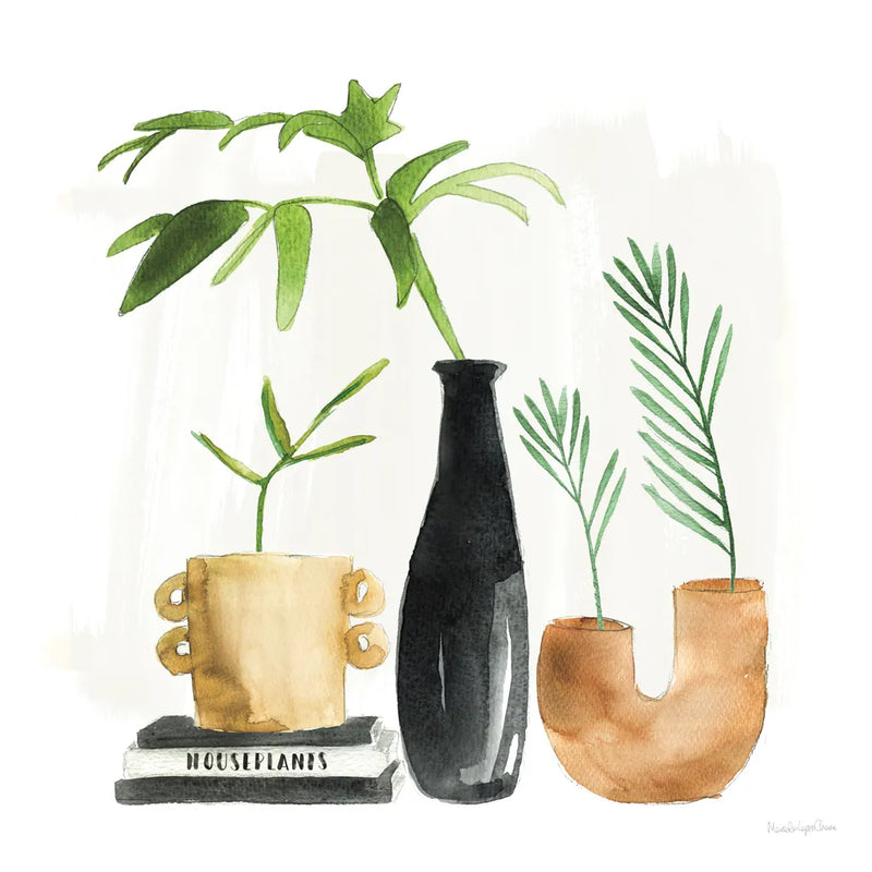 Weekend Plants III by Mercedes Lopez Charro. SKU 79535a. Archival Giclee Fine art print for wall decor.