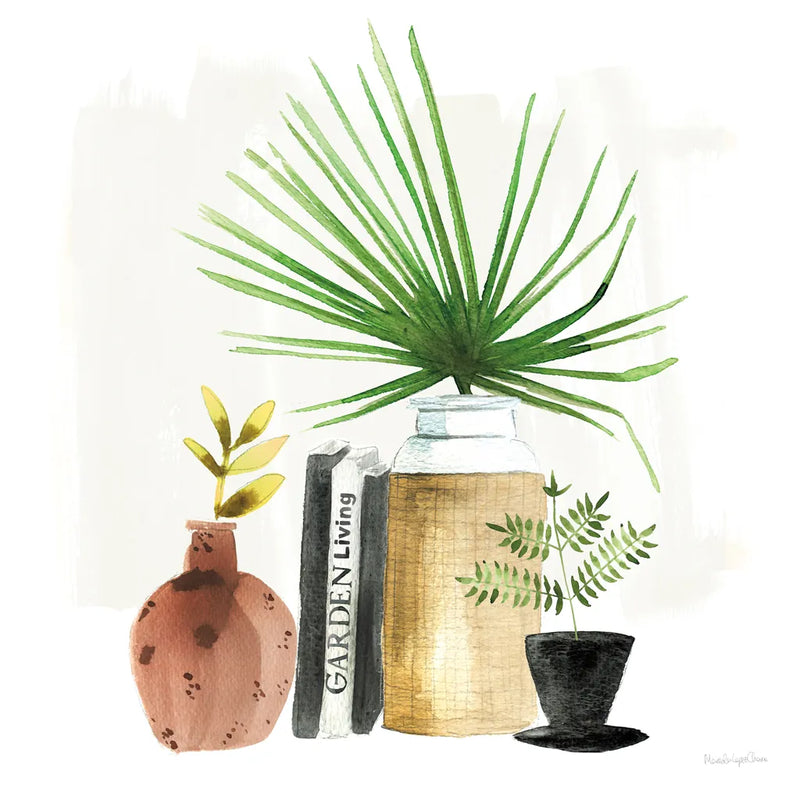 Weekend Plants IV by Mercedes Lopez Charro. SKU 79536a. Archival Giclee Fine art print for wall decor.