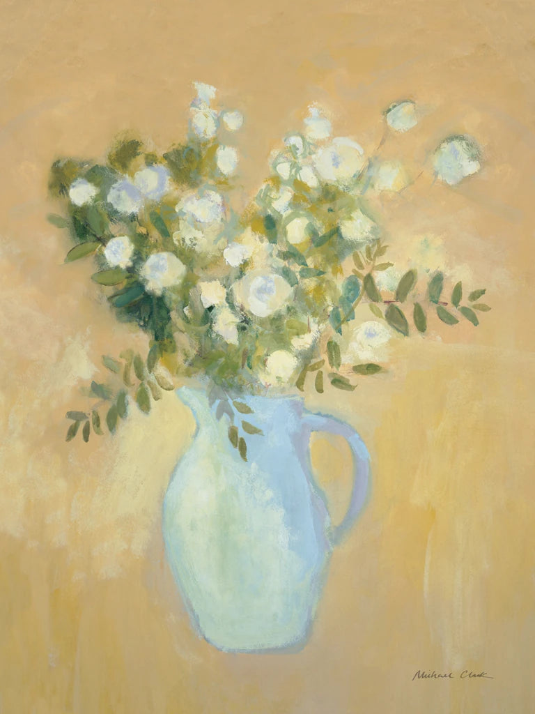 A Pitcher of Garden Flowers by Michael Clark