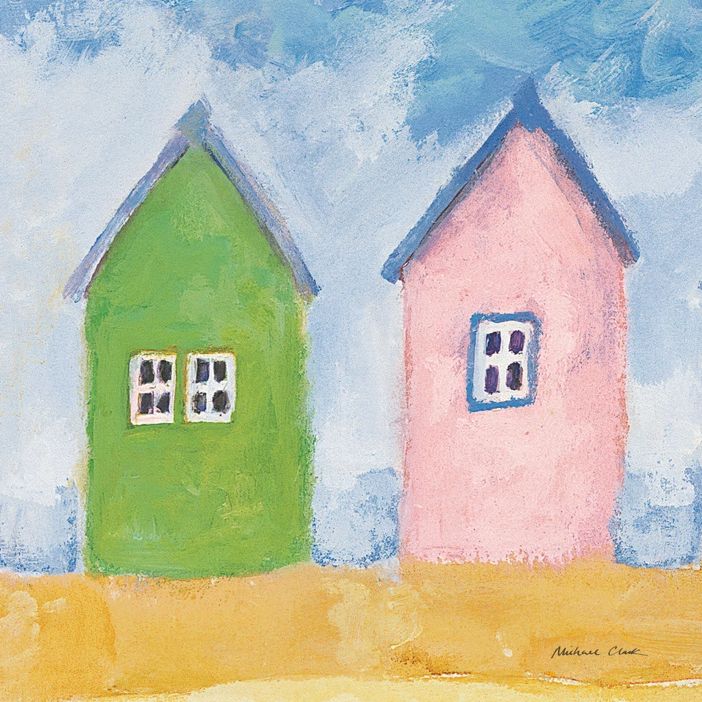 Beach Huts Square II by Michael Clark