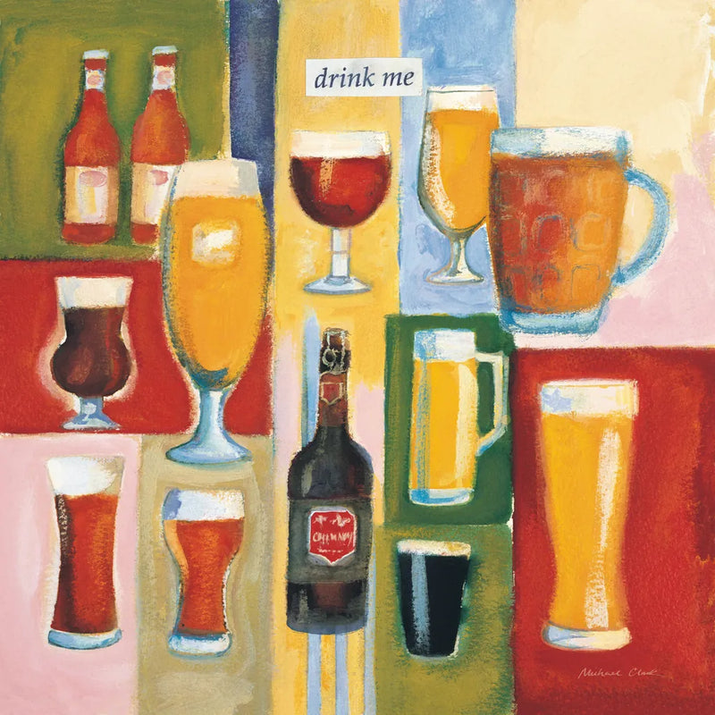 Drink Me by Michael Clark. SKU 27481a. Archival Giclee Fine art print for wall decor.