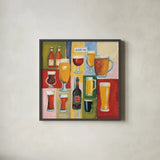 Drink Me by Michael Clark. Shown in a sleek black glass frame for a contemporary gallery look. Available as an archival giclee rolled canvas, fine art paper, or poster print. SKU 27481a.
