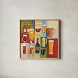 Drink Me by Michael Clark. Shown in a natural wood glass frame for a timeless modern aesthetic. Available as an archival giclee rolled canvas, fine art paper, or poster print. SKU 27481a.