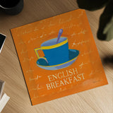 English Breakfast by Michael Clark. Shown as a detailed flat fine art print, highlighting archival giclee quality. Available as an archival giclee rolled canvas, fine art paper, or poster print. SKU 8768a.