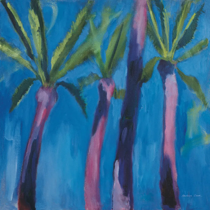 Palm Trees by Michael Clark. SKU 27497a. Archival Giclee Fine art print for wall decor.