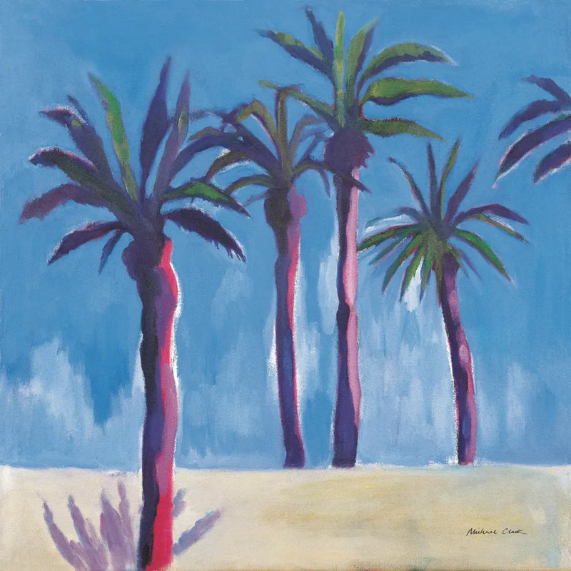 Palm Trees Morocco by Michael Clark. SKU 27495a. Archival Giclee Fine art print for wall decor.