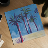 Palm Trees Morocco by Michael Clark. Shown as a detailed flat fine art print, highlighting archival giclee quality. Available as an archival giclee rolled canvas, fine art paper, or poster print. SKU 27495a.