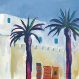 Palm Trees and Rugs by Michael Clark. SKU 27496a. Archival Giclee Fine art print for wall decor.