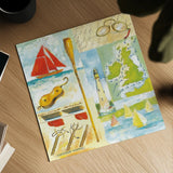 Sailmakers by Michael Clark. Shown as a detailed flat fine art print, highlighting archival giclee quality. Available as an archival giclee rolled canvas, fine art paper, or poster print. SKU 27478a.