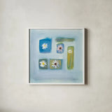 Serene by Michael Clark. Shown in a crisp white glass frame for a clean and minimalist style. Available as an archival giclee rolled canvas, fine art paper, or poster print. SKU 27464a.
