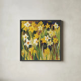 The Color of Spring by Michael Clark. Shown in a sleek black glass frame for a contemporary gallery look. Available as an archival giclee rolled canvas, fine art paper, or poster print. SKU 27466a.