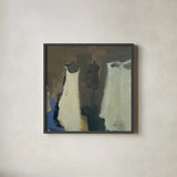 The Fitting I by Michael Clark. Shown in a sleek black glass frame for a contemporary gallery look. Available as an archival giclee rolled canvas, fine art paper, or poster print. SKU 103106a.
