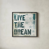 American Dream I by Michael Mullan. Shown in a sleek black glass frame for a contemporary gallery look. Available as an archival giclee rolled canvas, fine art paper, or poster print. SKU 5305a.