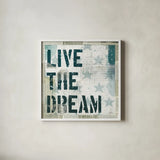 American Dream I by Michael Mullan. Shown in a crisp white glass frame for a clean and minimalist style. Available as an archival giclee rolled canvas, fine art paper, or poster print. SKU 5305a.