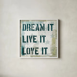 American Dream II by Michael Mullan. Shown in a crisp white glass frame for a clean and minimalist style. Available as an archival giclee rolled canvas, fine art paper, or poster print. SKU 5306a.