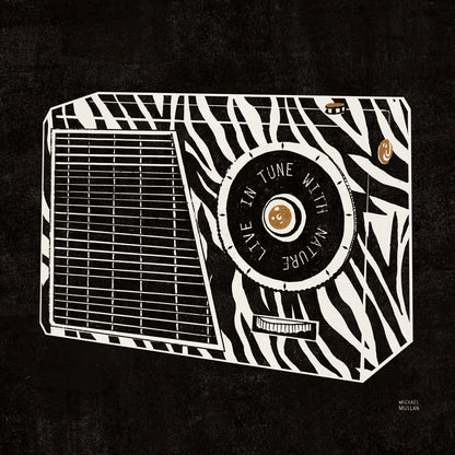 Analog Jungle Radio by Michael Mullan. SKU 12378a. Archival Giclee Fine art print for wall decor.