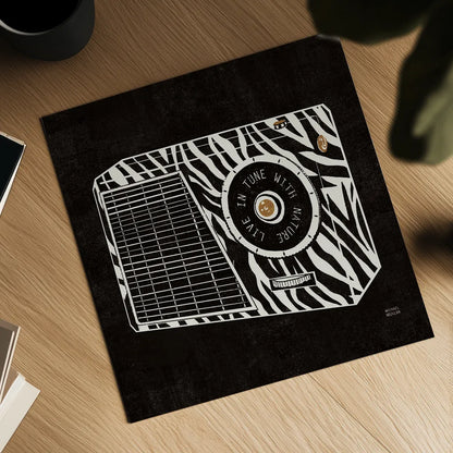 Analog Jungle Radio by Michael Mullan. Shown as a detailed flat fine art print, highlighting archival giclee quality. Available as an archival giclee rolled canvas, fine art paper, or poster print. SKU 12378a.