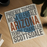 Arizona Chandler by Michael Mullan. Shown as a detailed flat fine art print, highlighting archival giclee quality. Available as an archival giclee rolled canvas, fine art paper, or poster print. SKU 21105a.