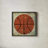 Ball II by Michael Mullan. Shown in a sleek black glass frame for a contemporary gallery look. Available as an archival giclee rolled canvas, fine art paper, or poster print. SKU 2690a.