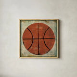 Ball II by Michael Mullan. Shown in a natural wood glass frame for a timeless modern aesthetic. Available as an archival giclee rolled canvas, fine art paper, or poster print. SKU 2690a.