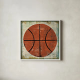 Ball II on Ivory by Michael Mullan. Shown in a crisp white glass frame for a clean and minimalist style. Available as an archival giclee rolled canvas, fine art paper, or poster print. SKU 23705a.