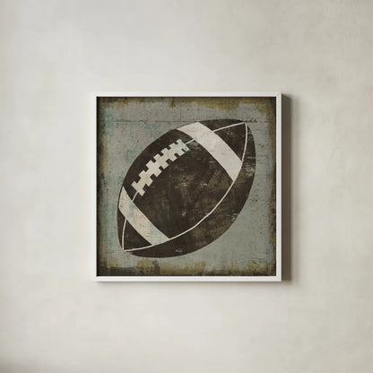 Ball III Gray No Words by Michael Mullan. Shown in a crisp white glass frame for a clean and minimalist style. Available as an archival giclee rolled canvas, fine art paper, or poster print. SKU 75847a.