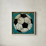 Ball IV by Michael Mullan. Shown in a crisp white glass frame for a clean and minimalist style. Available as an archival giclee rolled canvas, fine art paper, or poster print. SKU 2692a.