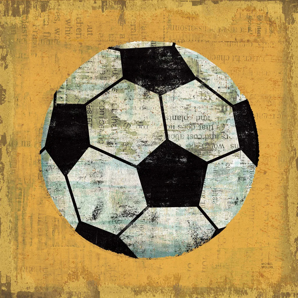 Ball IV Yellow by Michael Mullan. SKU 63515a. Archival Giclee Fine art print for wall decor.